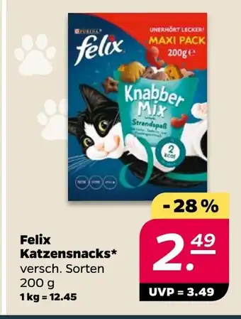 NETTO Purina Felix Katzensnacks 200g Angebot