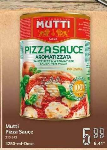 Selgros Mutti Pizza Sauce Angebot