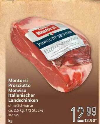 Selgros Montorsi Prosciutto Monviso Italienischer Landschinken Angebot