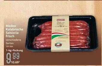 Selgros Madeo Kalabrische Salsiccia Frisch Angebot