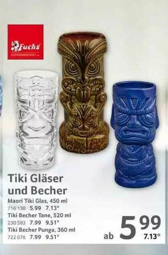 Selgros Tiki Gläser Und Becher Fuchs Angebot