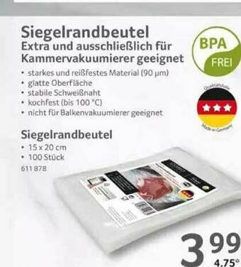 Selgros Siegelrandbeutel Angebot