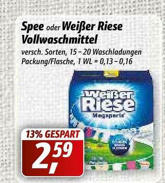 Simmel Spee Oder Weißer Riese Vollwaschmittel Angebot