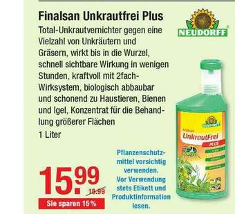 V Baumarkt Finalsan Unkrautfrei Plus Angebot