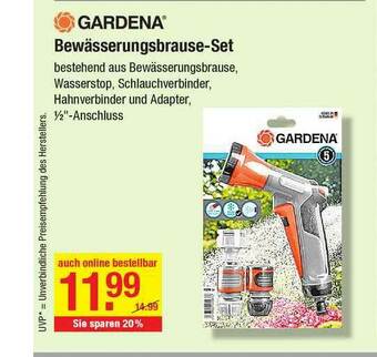 V Baumarkt Gardena Bewässerungsbrause-set Angebot