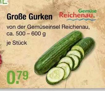 V Markt Große Gurken Gemüse Reichenau Angebot