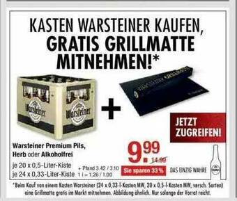 V Markt Warsteiner Premium Pils, Herb Oder Alkoholfrei Angebot