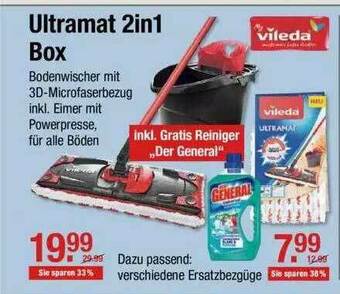 V Markt Vileda Ultramat 2in1 Box Angebot