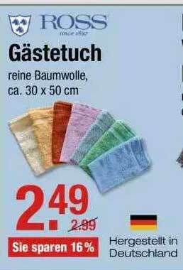 V Markt Ross Gästetuch Angebot