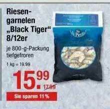 V Markt Riesengarnelen „black Tiger” 8 Oder 12er Angebot