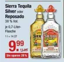 V Markt Sierra Tequila Silver Oder Reposado Angebot