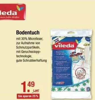 V Markt Bodentuch Vileda Angebot