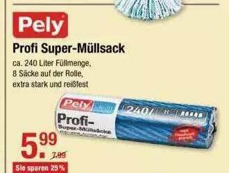 V Markt Pely Profi Super-müllsack Angebot