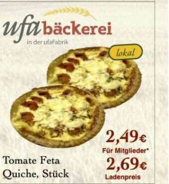 LPG Biomarkt Tomate Feta Quiche Angebot