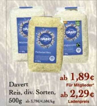 LPG Biomarkt Davert Reis Angebot