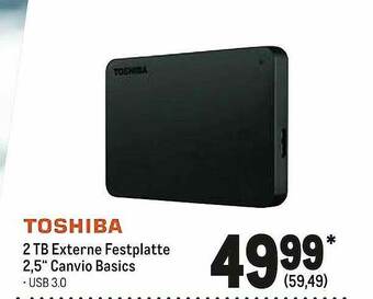 METRO Toshiba 2tb Externe Festplatte 2.5 Angebot