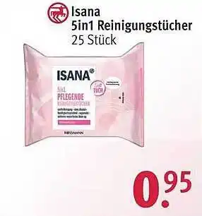 Rossmann Isana 5in1 Reinigungstücher Angebot