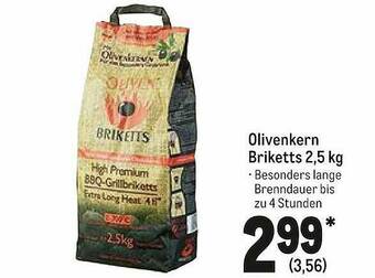 METRO Olivenkern Briketts 2.5 Kg Angebot