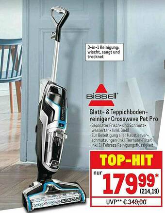 METRO Bissell Glatt- & Teppichboden-reiniger Crosswave Pet Pro Angebot