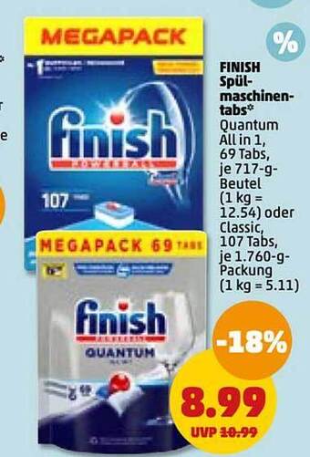 PENNY Finish spülmaschinentabs Angebot