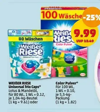 PENNY Weißer riese univesal trio caps oder color pulver Angebot