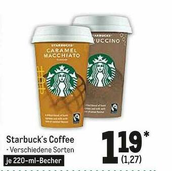 METRO Starbuck's Coffee Angebot