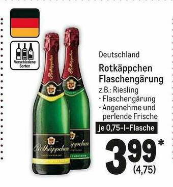 METRO Deutschland Rotkäppchen Flaschengärung Angebot