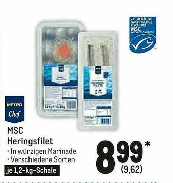 METRO Msc Heringsfilet Metro Chef Angebot