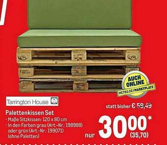 METRO Tarrington House Palettenkissen Set Angebot