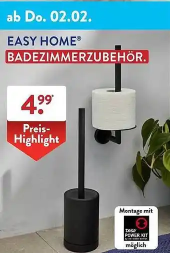 Aldi Süd Easy home badezimmerzubehör. Angebot