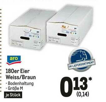 METRO 180er Eier Weiss Braun Angebot