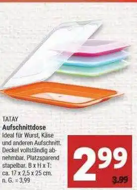 Marktkauf Tatay aufschnittdose Angebot