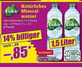 Norma Volvic natürliches mineralwasser Angebot