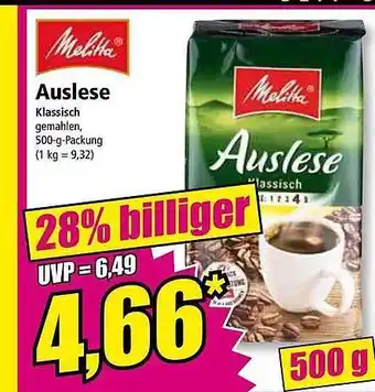 Norma Melitta auslese Angebot