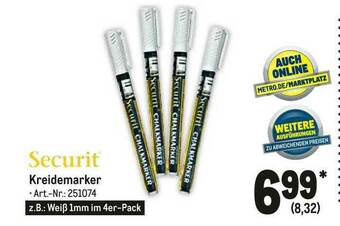 METRO Securit Kreidemarker Angebot