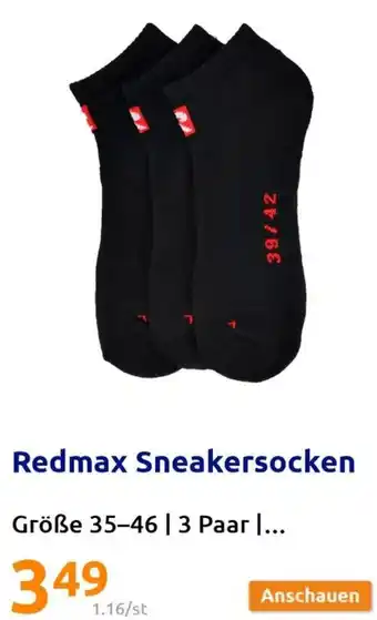 Action Redmax Sneakersocken Größe 35-46 Angebot