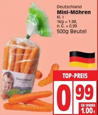 Edeka Mini Möhren 500g Beutel Angebot