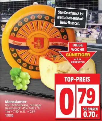 Edeka Maasdamer 100g Angebot