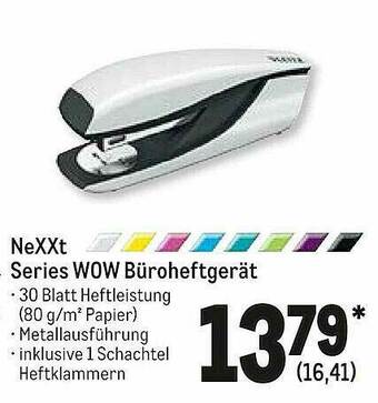 METRO Nexxt Series Wow Büroheftgerät Angebot