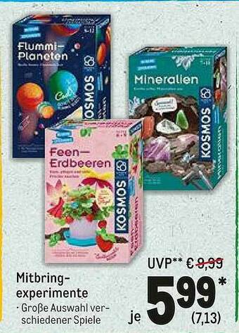 METRO Mitbring-experimente Angebot