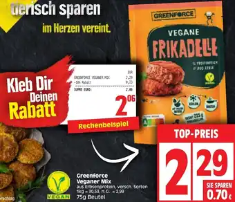 Edeka Greenforce Veganer Mix 75g Beutel Angebot