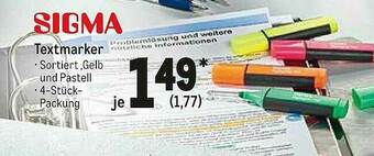 METRO Sigma Textmarker Angebot