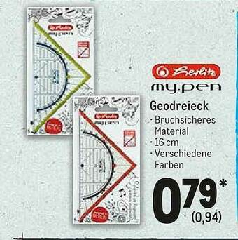 METRO Herliz My Pen Geodreieck Angebot