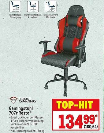 METRO Trust Gaming Gamingstuhl 707r Resto Angebot