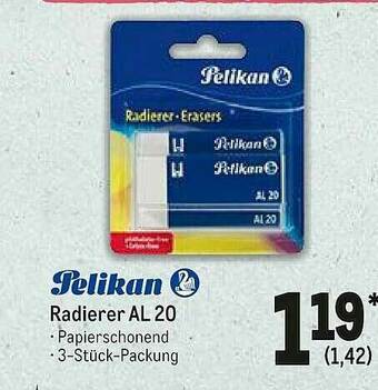 METRO Pelikan Radierer Al 20 Angebot