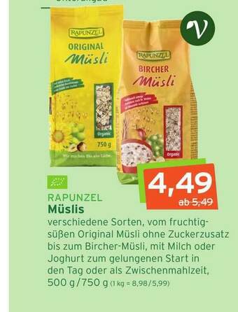 Naturgut Rapunzel Müslis Angebot