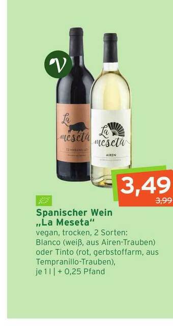 Naturgut Spanischer Wein „la Meseta” Angebot