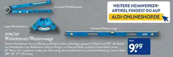 Aldi Nord Workzone Winkelmesser/Wasserwaage Angebot