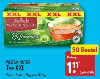 Aldi Nord Westminster Tee XXL 50 Beutel Angebot