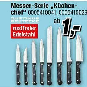 Opti Wohnwelt Messer-serie „küchenchef” Justinus Bestecke Angebot